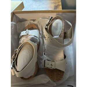 Michael Kors MK Wedge Heel White Size 9.5